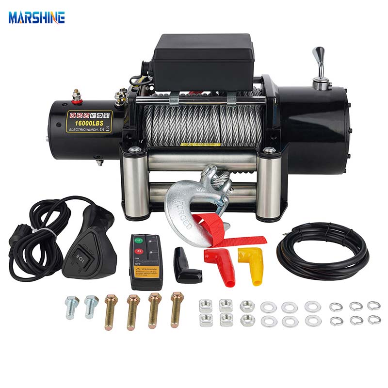 12V 16000 lbs Electric Powered Pulling Winch