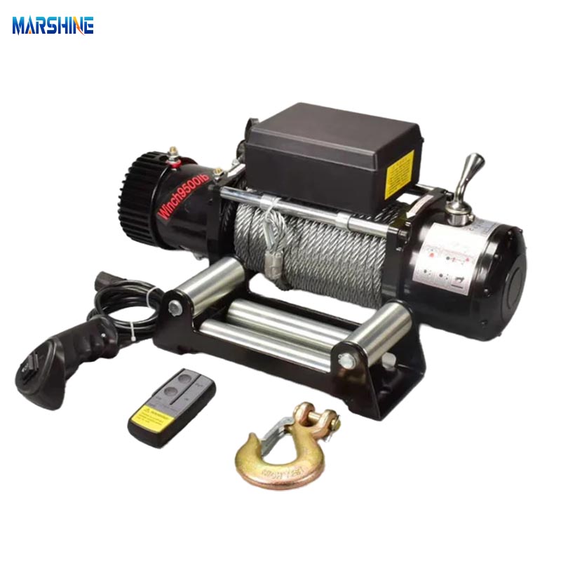 9500 lbs Electric Powered 12V/24V kabeldragande vinsch