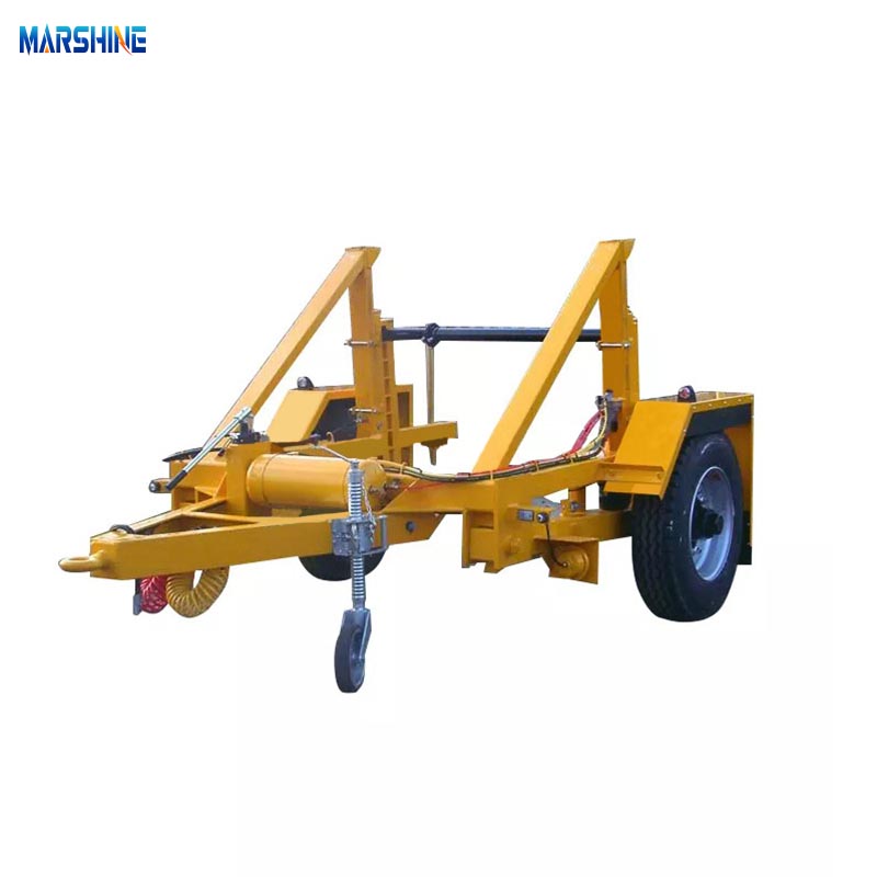 Enkelaxlad hydraulisk stöd MAR-CD-130 Kabeltrumsläp